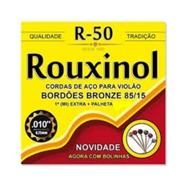 Encordoamento - Cordas de Aço para Violão - Rouxinol R50